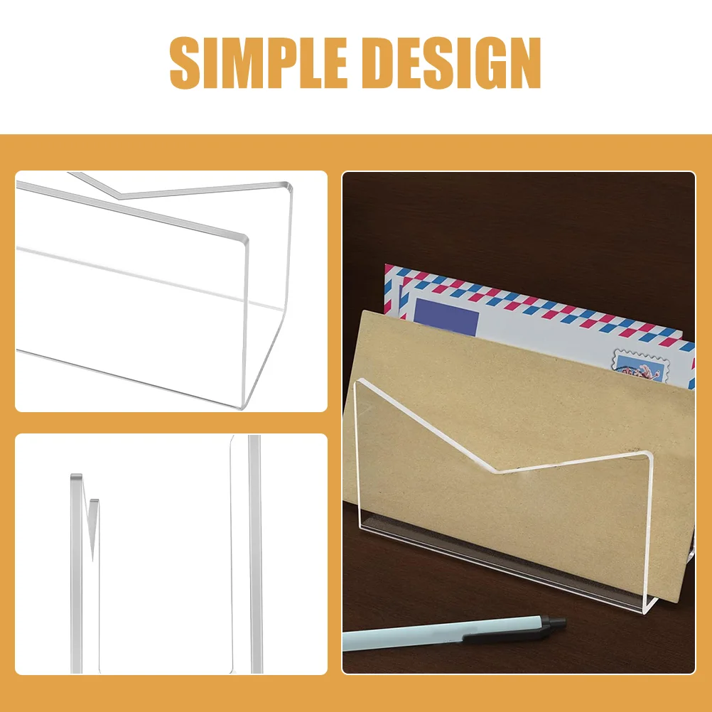 Post-Organizer, Postkartenhalter, Arbeitsplatz-Organizer, Brief, Acryl, Pappteller, Geldbörse