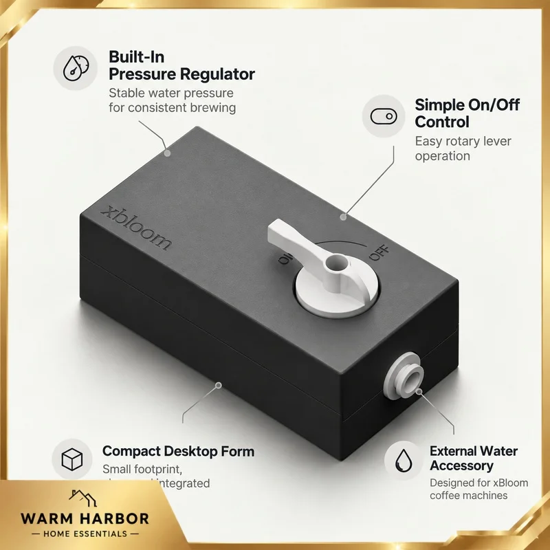 xBloom Built In Pressure Regulator Coffee Machine External Water Supply Adapter Flow Control Valve Espresso Brewing Accessory