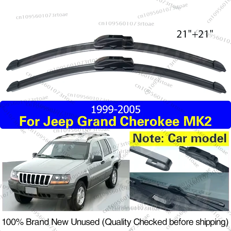 

Автомобильные передние дворники для Jeep Grand Cherokee MK2 1999-2005 2004, резиновая щетка стеклоочистителя 21 "+ 21" автомобильные аксессуары