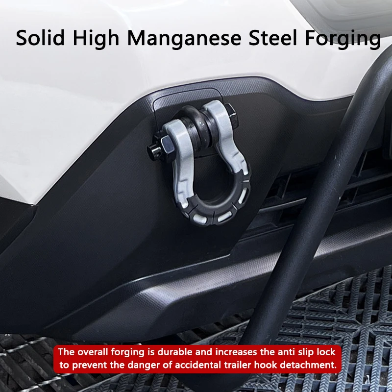 TAJIAN Car Styling Trailer Hooks Modification Auto Front Bumper U-shaped Hook Towing Accessory For Subaru Series Universal image 3