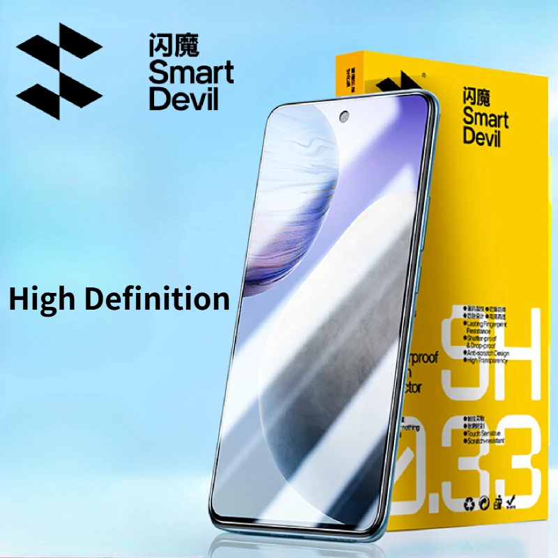 SmartDevil 2PCS Screen Protector for Vivo X200 Pro Mini HD Anti-blue Light Tempered Glass Film Non-full Cover Anti-fingerprint