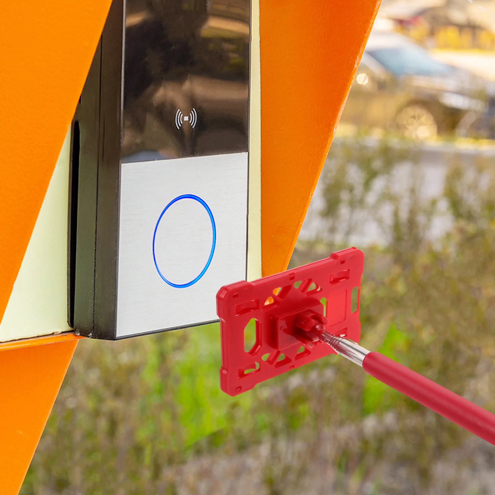 Parking Telescopic Card Holder Extendable Rod For Car Windscreen Garage Access Control Tool Multifunctional Stick Vehicle