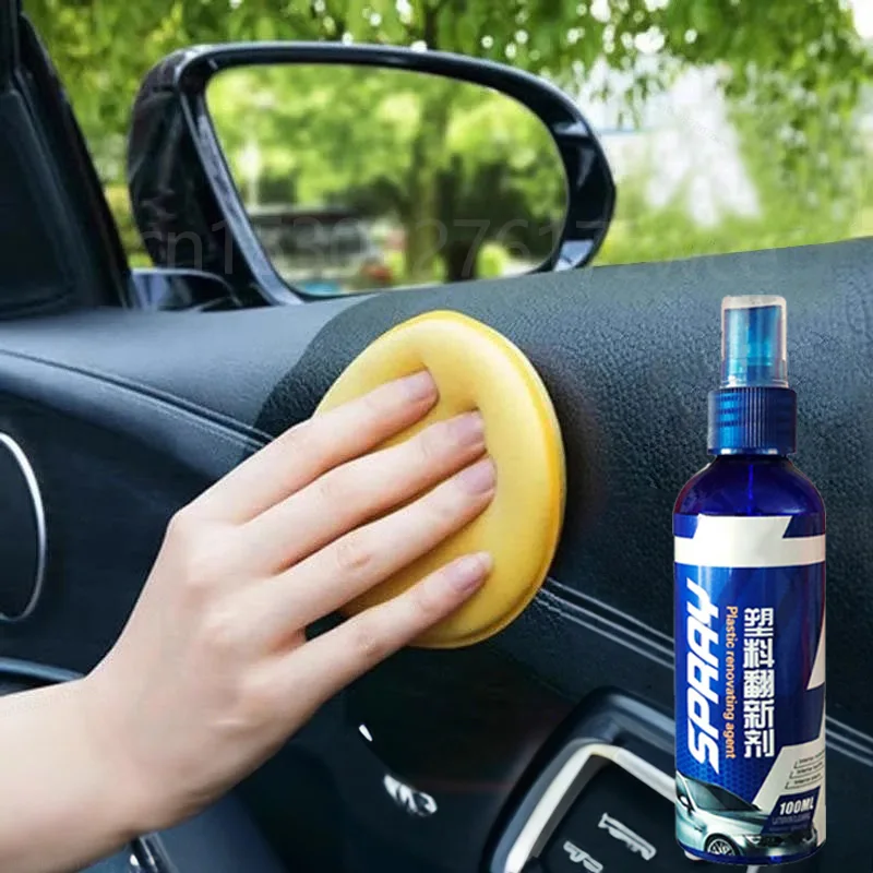 Car Plastic Restore Coating Agent Auto Plastic Rubber Exterior Repair Clean Refresh Restoration Agent Black Shine Seal Brighten