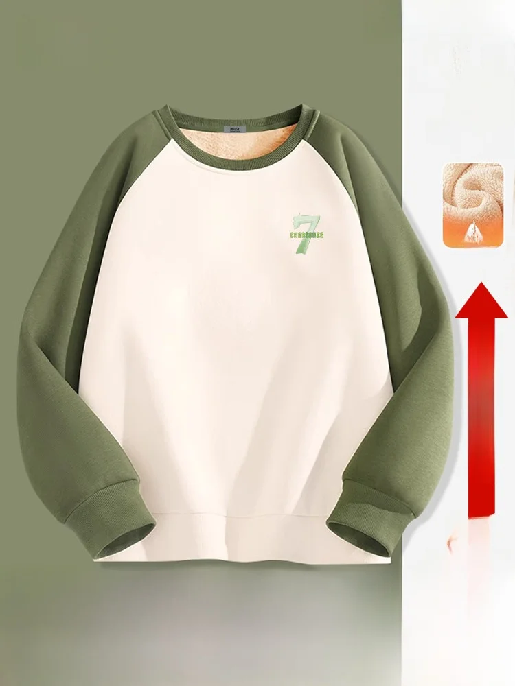 

Женская утепленная толстовка оверсайз с капюшоном, на флисовой подкладке, в американском ретро-стиле, из овечьего вельвета, свободный крой, для осени и зимы