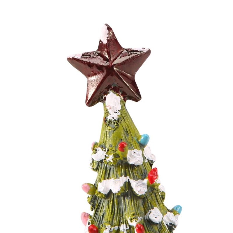 Dwarf Christmas Tree Desktop Christmas Tree Lights For Desktop Classic Series Resin Christmas Decorations