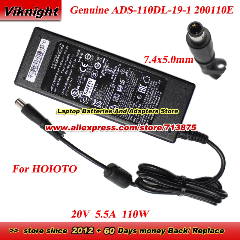 

Оригинальный адаптер переменного тока для HOIOTO ADS-110DL-19-1 200110E 20 В 5,5 А 110 Вт для LACIE 1 BIG DOCK THUNDERBOLT 3 2 BIG DOCK THUNDERBOLT 3