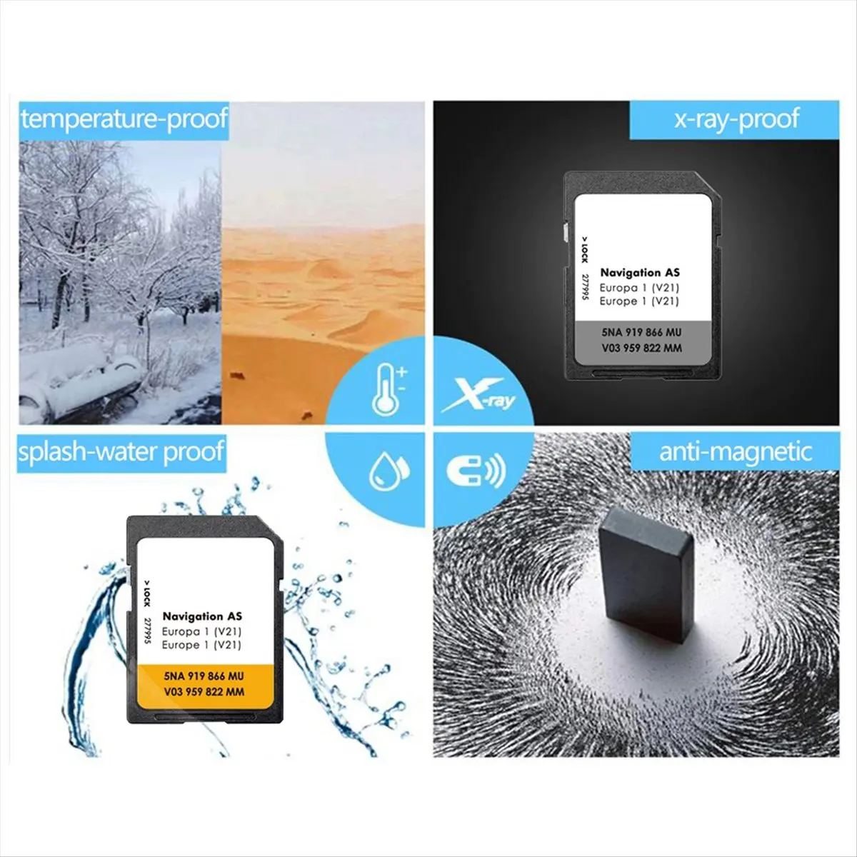 A48U NEW Discover Media Navigation Card AS V21 Map UK Europe 2025 SD Card 32GB Navigation Card