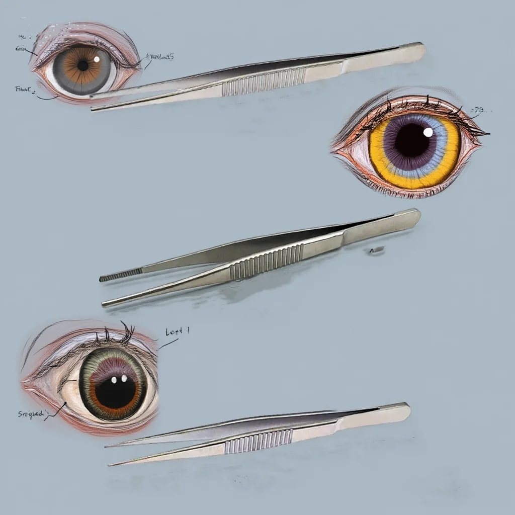 แหนบสแตนเลสแบบมีฟัน 1 ชิ้น ปลายหยัก เครื่องมือผ่าตัด