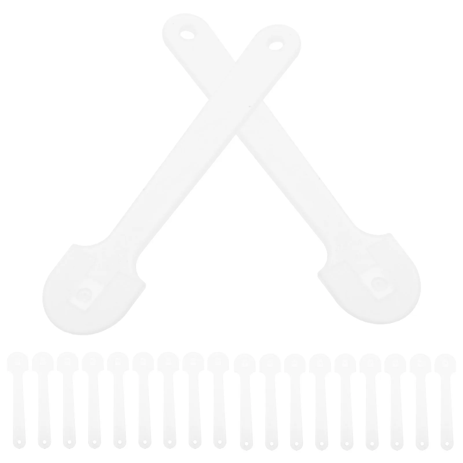 50Pcs Clear Thickened Plastic Fan Handles Comfortable Grip DIY Hand Fan Accessories for Crafting Wedding Stage Outdoor