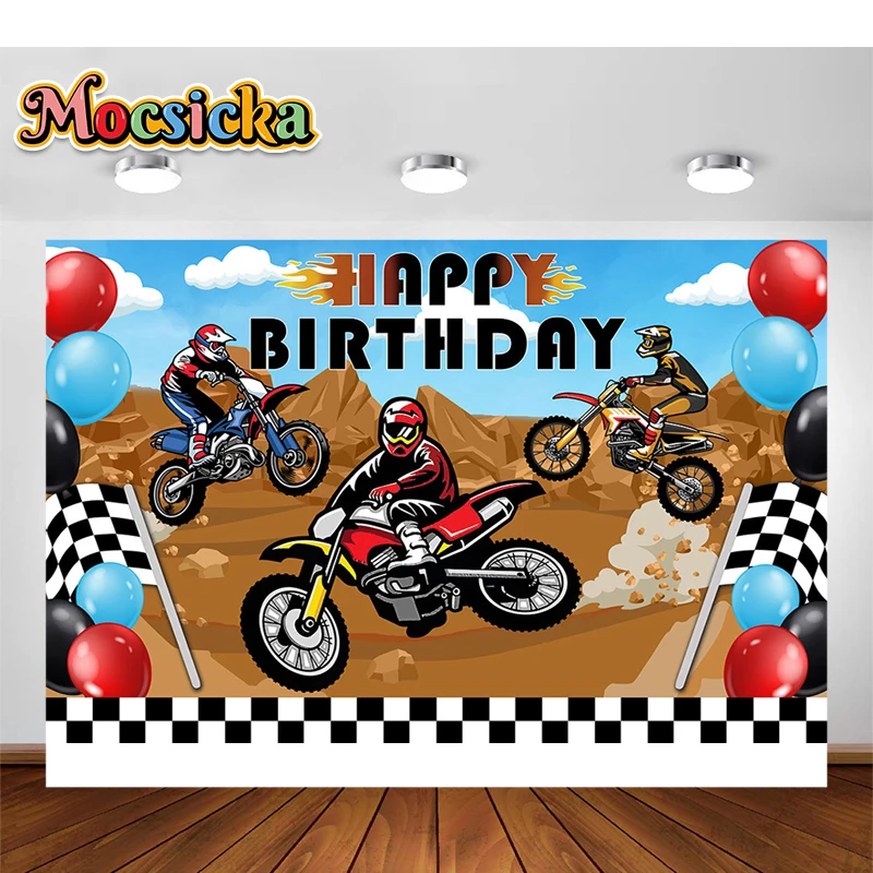 mocsicka-criancas-aniversario-cenarios-montanha-bicicleta-da-sujeira-motocicleta-corrida-tema-menino-festa-de-aniversario-fundo-decoracao-banner
