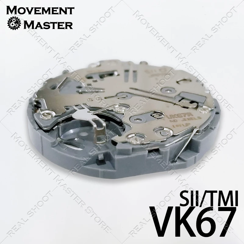 Temporização VK67 Movimento de Quartzo Movimento Japonês TMI VK67A-3 Cronógrafo de Movimento, Novo Produto Genuíno