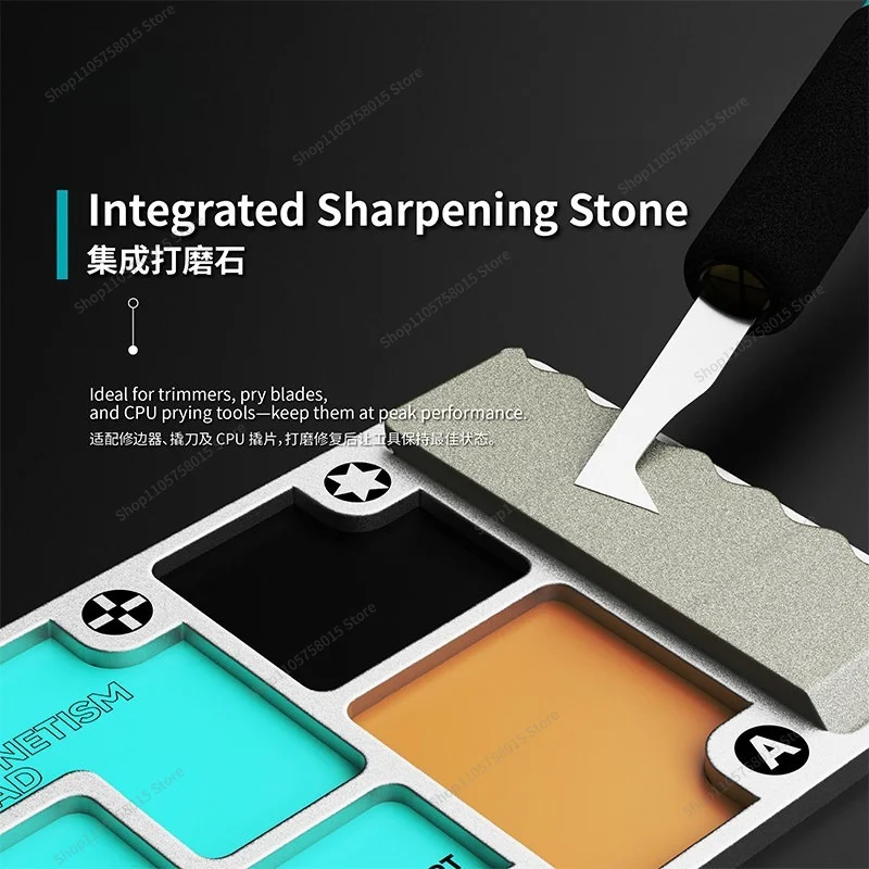 FOR Mobile Phone Computer Repair Small Screws Magnetic Storage Memory Board Sorting Tools Aluminum Alloy Magnetic Storage Disk