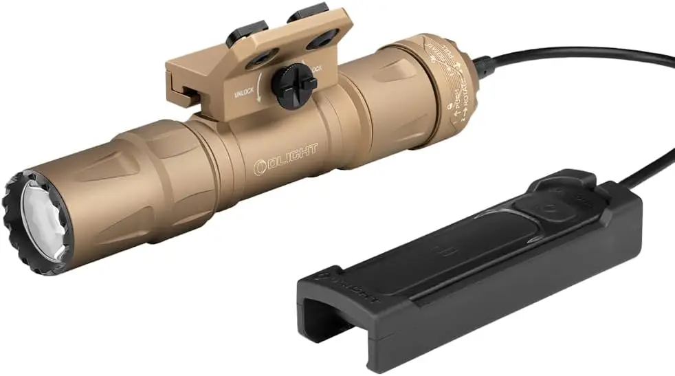 

Luminous MLOK Rail Weapon Light Rechargeable Tactical Flashlight, Range 250 meters, IPX8 Waterproof