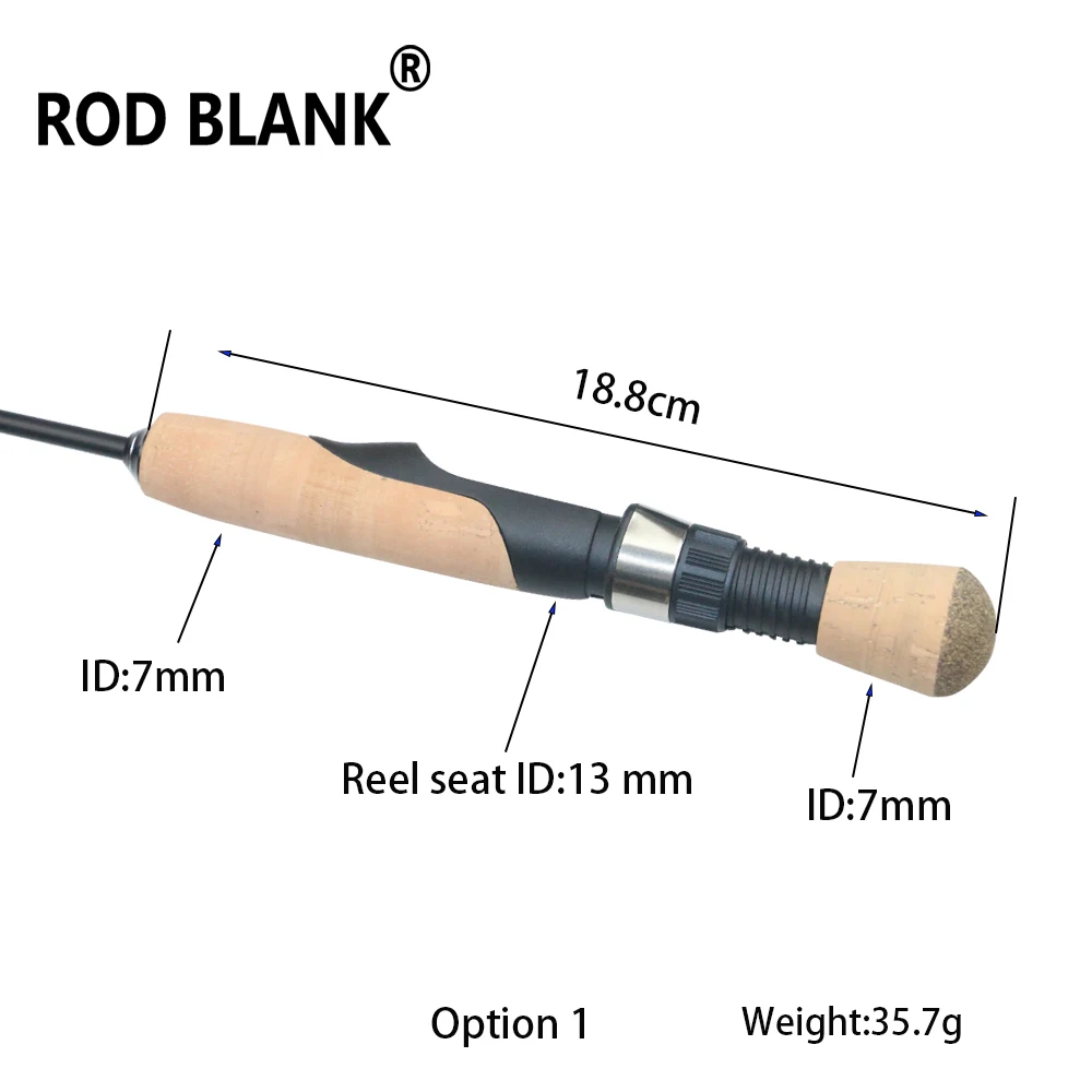 Rod Blank 1Set Spinning Trout Fishing Rod Handle Kit Lightweight Cork EVA grip Rod Building Component Pole DIY Repair Accessory