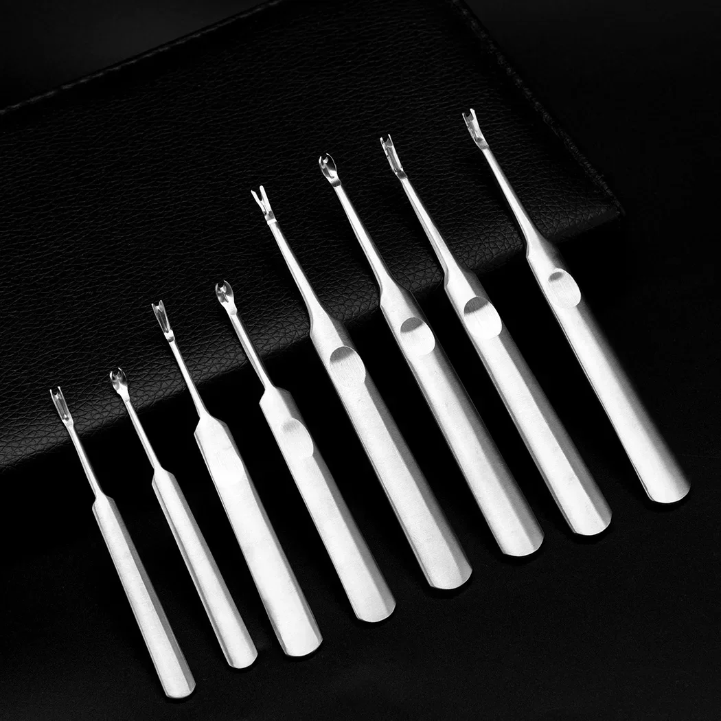 Handmade Leather Stitching Kit U+V Shaped Skiving Punching Tool with Edge Beveler for Leathercraft Projects