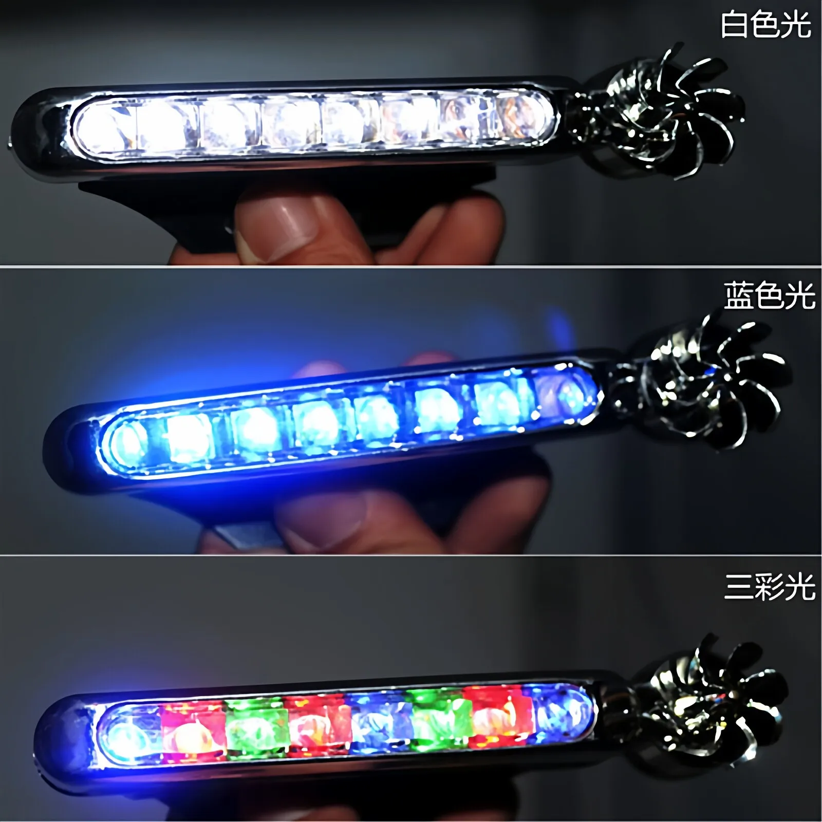 Apply to Wind Powered LED Daytime Running Lights, Wireless Windward Warning Strobe Lights Without Wiring