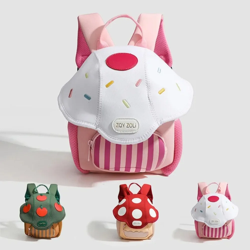 Mini and Cute Mushroom-shaped Backpack for Children, New Cartoon Baby Backpacks for Men and Women
