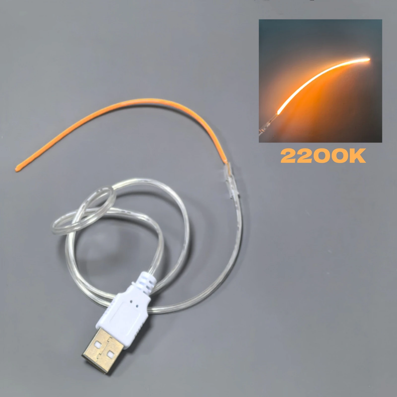 DC 5V USB LED-Filament flexibel 360° ° Leuchtende leuchtende biegsame DIY kreative Edison-Glühbirne, Lampenteile, Diodenbeleuchtung