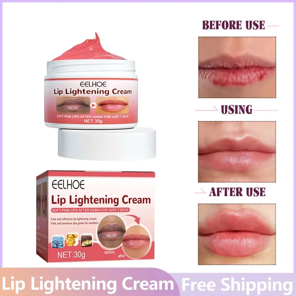 EELHOE Lip Lightening Cream Moisturizing Lip Balm Fade Lip Lines Long Lasting Anti-cracking Lipstick Lip Care Makeup Products