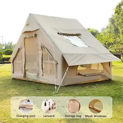 Inflatable Camping Tent Outdoor waterproof oxford large cabin house tent luxury glamping air tent