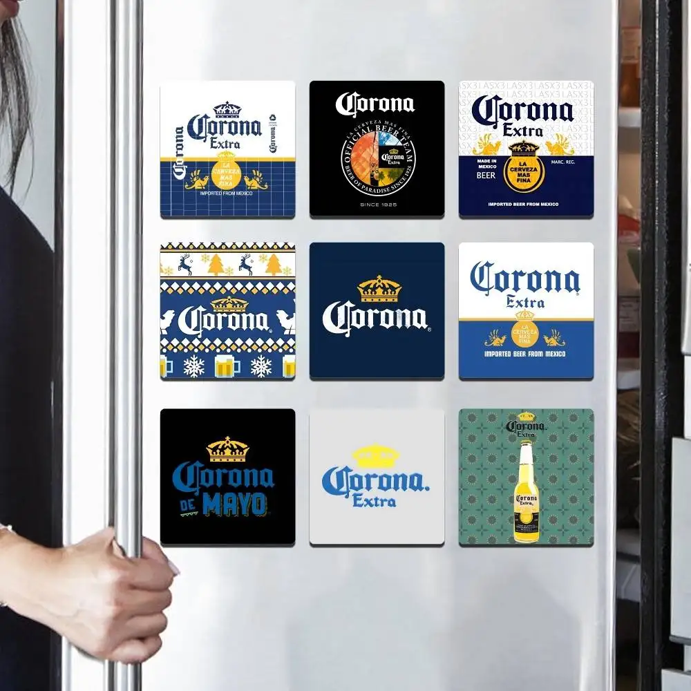 C-Corona E-Extra Beer Fridge Magnet Photo Personalized For Office Family Kitchen Refrigerator Friends Gift Holiday Decor