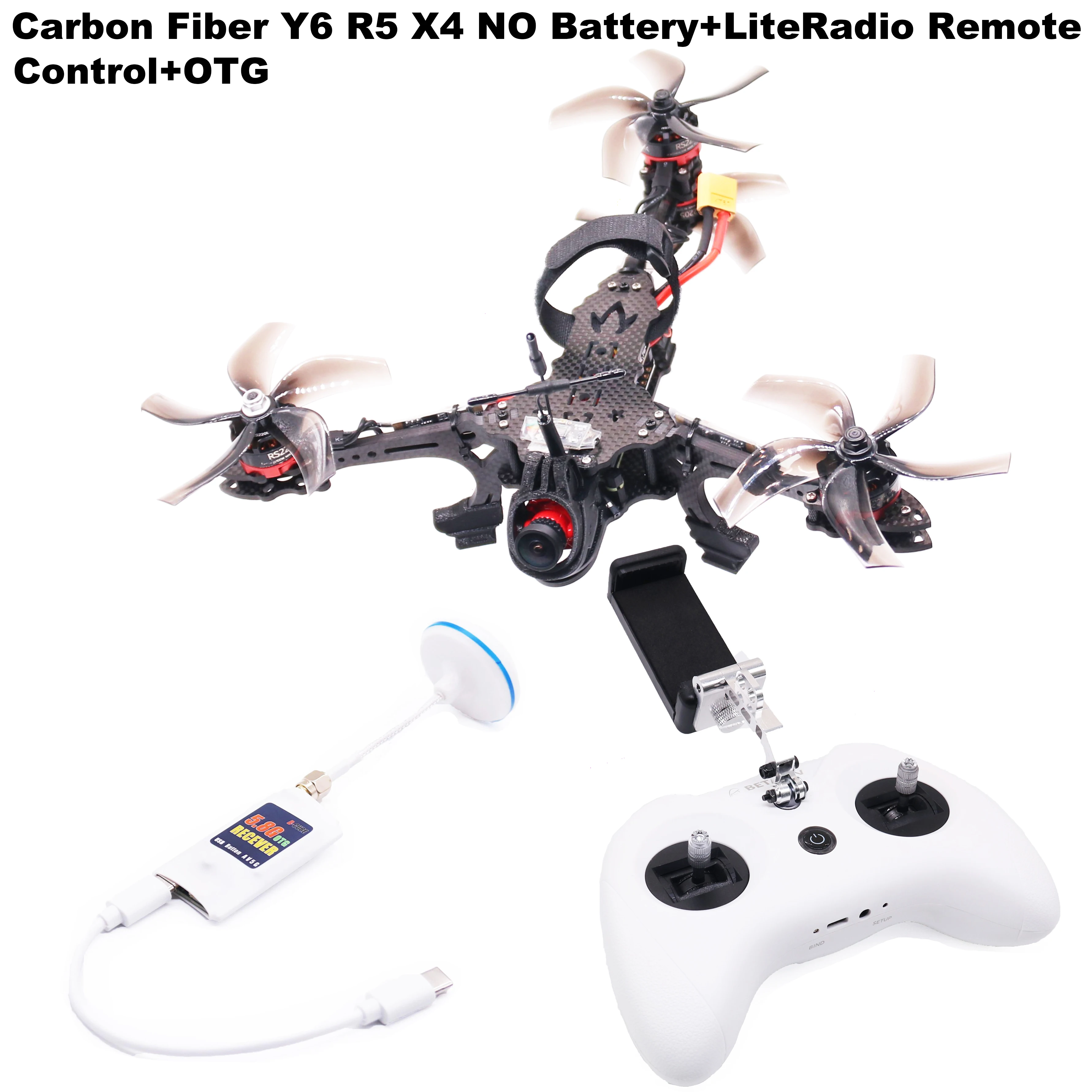 B-CUBE Y6R5 5 inch FPV Drone Frame Kit Koolstofvezel Racing Quadcopter Freestyle INAV Beatflight F722 NOXE Ardupilot FlightControl