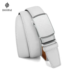 Men Belt Leather Belt Automatic Genuine Leather Fashion Belts Ratchet Luxury Belts Men's Trouser Belt Belt for Men