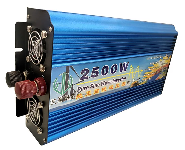 2500W pure sine wave inverter DC 12V/24V/36V48V TO AC 100V/110V/120V/220V/230V/240V 50HZ/60HZ peak power 5000W digital display