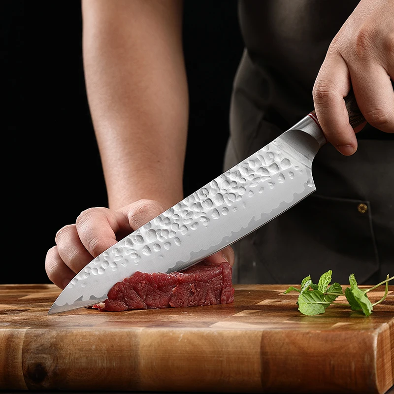 Кухонные ножи XITUO, 1-7 шт., поварской нож Gyuto, нож, бритва, острый ручной Кованый нож для резки мяса, лучший выбор для домашней кухни