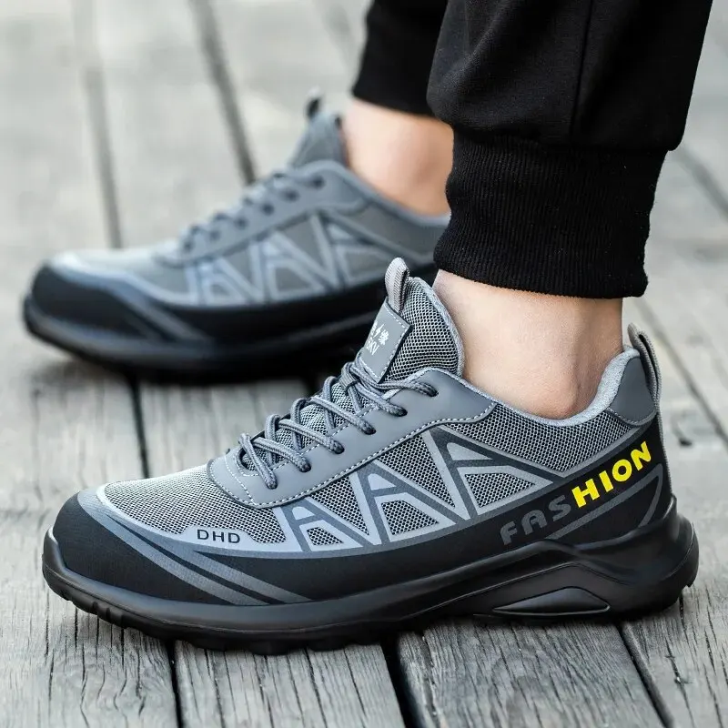 Safety Shoes Man For Work Safety Boots Indestructible Construction Shoes Steel Toe Protective Men's Work Shoes Anti-Stab Boots image 5
