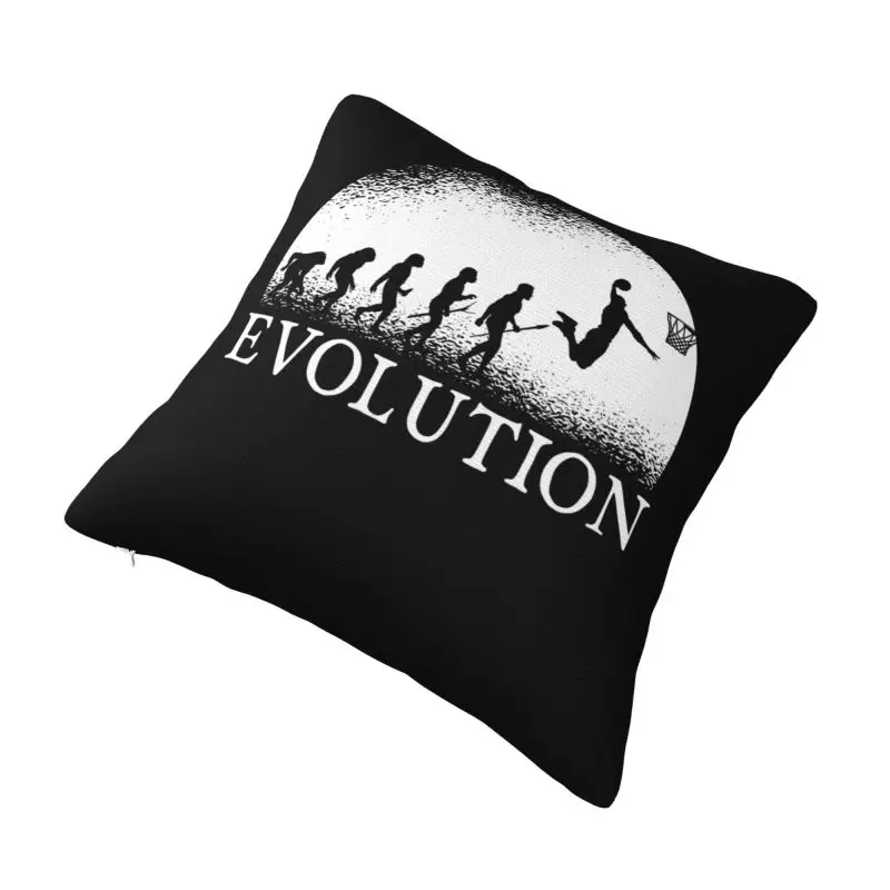 Custom Basketball Evolution Cushion Cover Player Sports Lover Gift Velvet Nordic Pillow Case