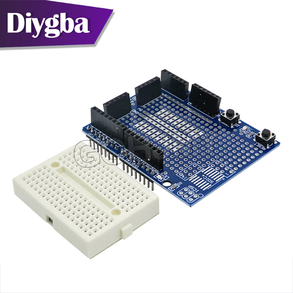 Proto Shield prototype expansion board including mini Breadboard plug-in punching is applicable to UNO-R3