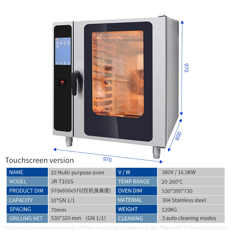 Hot Selling 10 Layers Combi Oven Series New Arrival Commercial Cooking Equipment Stainless Steel for Hotels Restaurants Stores
