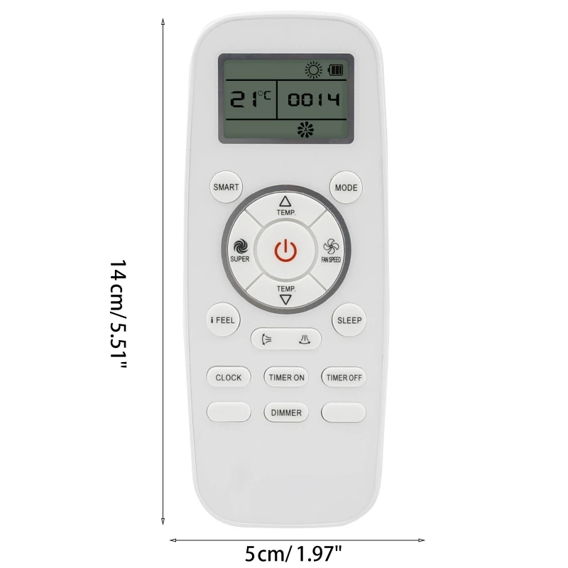 Telecomando per condizionatore Hisense York DG11L1-03 DG11L1-01 DG11L1-04