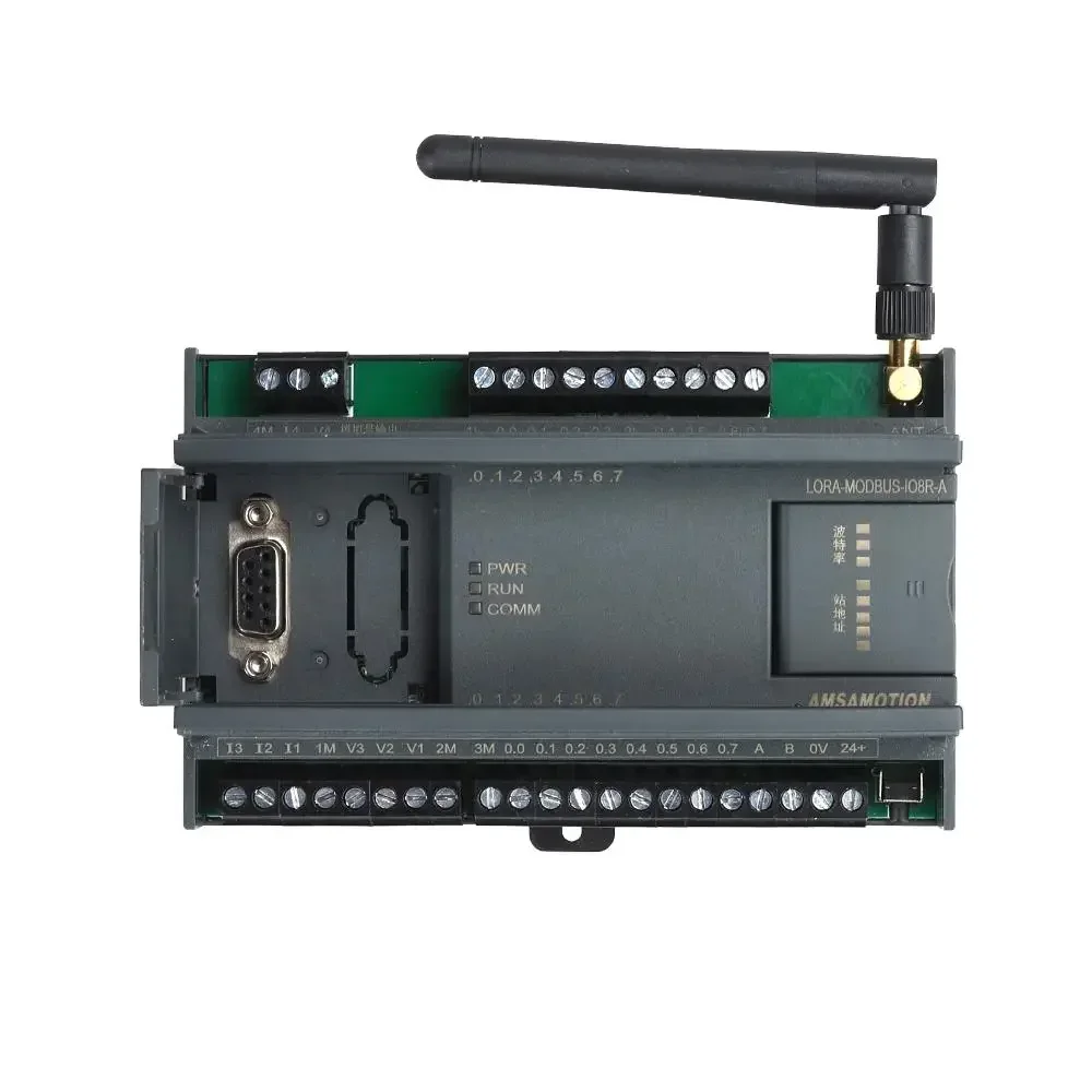 LORA-MODBUS-IO8R-A Wireless Transparent Transmission Acquisition Digital Analog Input Output IO Remote Communication Module