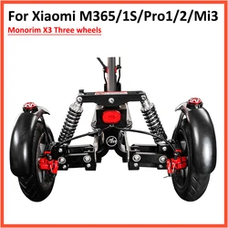 Monorim X3 Three Wheels Conversion for Xiaomi 1s M365/pro1/pro2/mi3 Electric Scooter Upgrade Kit Refit DIY Parts