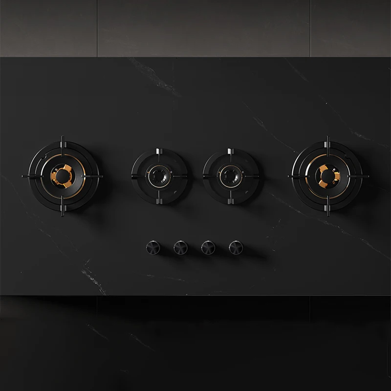 Premium Built-in Gas Cooktop 4-Burner 5.2KW Copper Flame Failure Protection Panel-Ready for Custom Kitchen