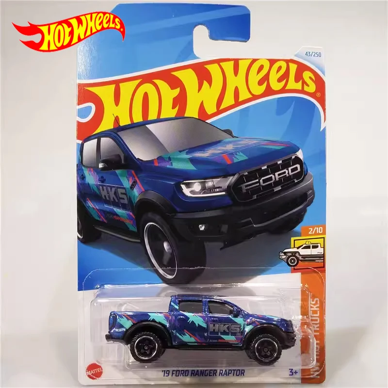 2024G Originele Hot Wheels Auto 19 Ford Ranger Roofvogel Speelgoed Voor Jongens 1/64 Diecast Legering Model Voertuig Vrachtwagens Juguetes