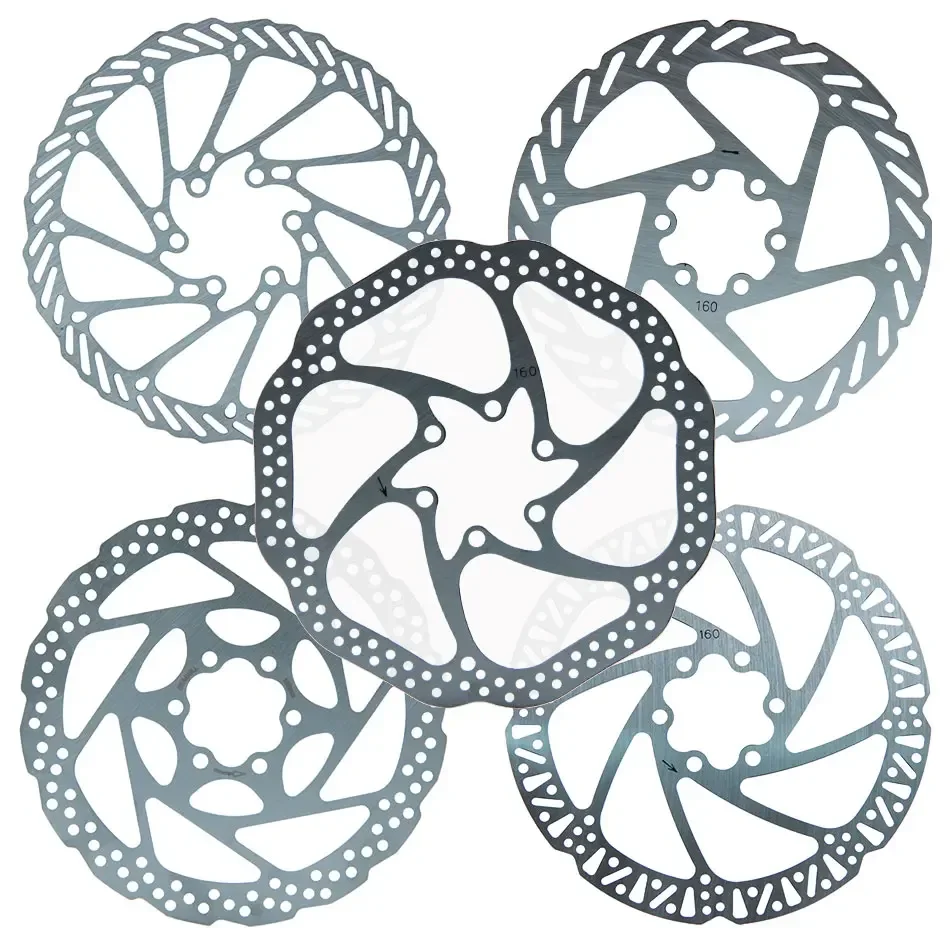 Novo 6 polegada 160 disco de freio hidráulico scooter elétrico rotor aço zoom acessórios para mtb bicicleta montanha estrada ciclismo almofadas