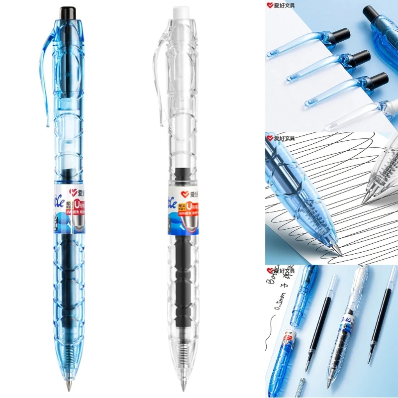 Penna Gel K1AA penna Roller liquida penna a sfera con inchiostro da 0.5mm penna ad asciugatura rapida per la scrittura