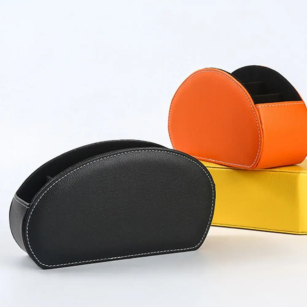 

Простой ящик для хранения пульта дистанционного управления из искусственной кожи, пять сеток, секретный держатель для косметических кистей, держатель для ручек, пульт дистанционного управления