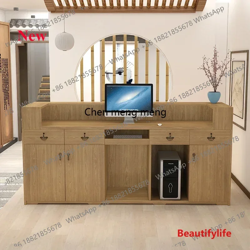 

Стойка ресепшн A55 в форме бревна для салона красоты, СПА, кофейни, кассы, магазина, бильярдной, мебель