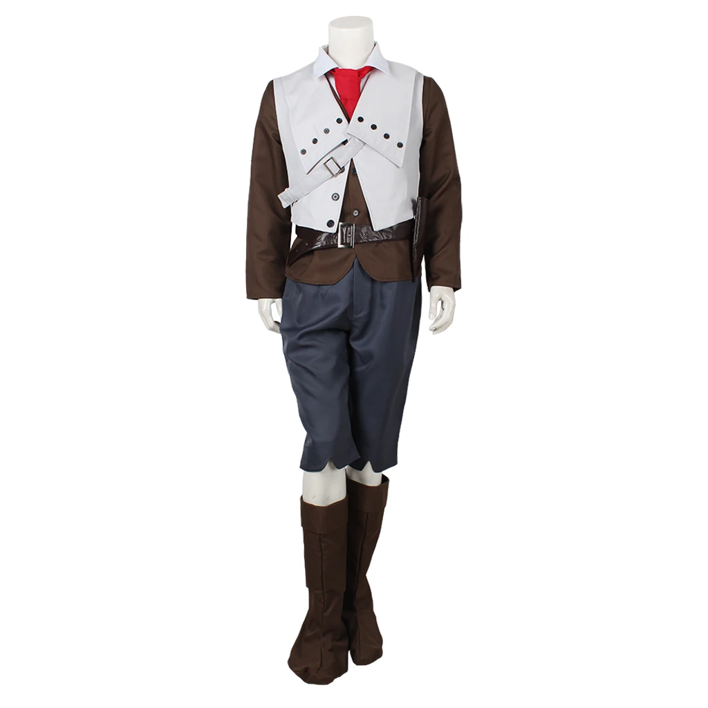 Game Arno Dorian Cosplay Costume Man's Coat Vest Pants Suit with Shoes Cover Halloween Cos Show Outfit