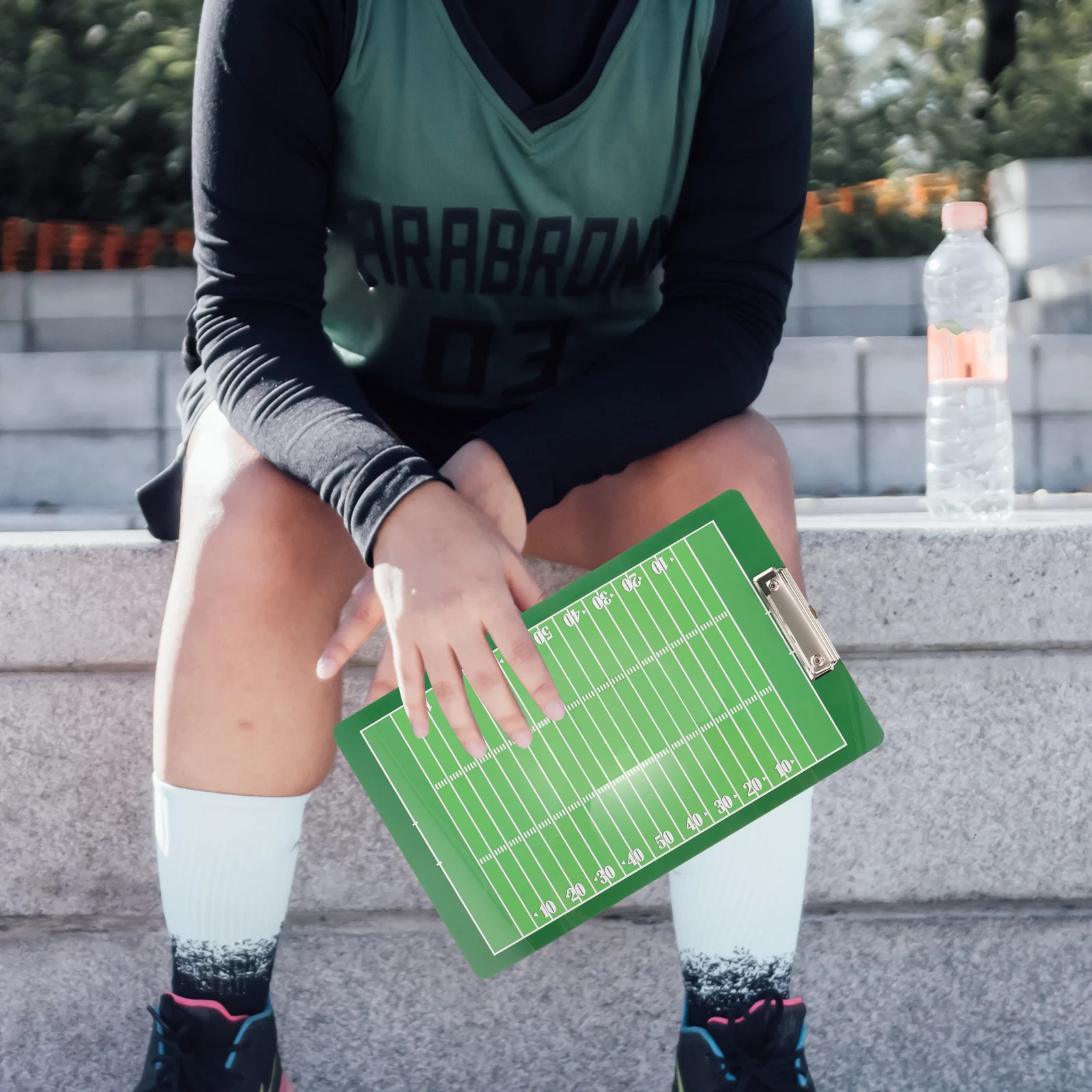 

Portable Coaching Lightweight Waterproof Pvc Football Match Board Durable Dry Erase Strategy Board For Sports Training Football