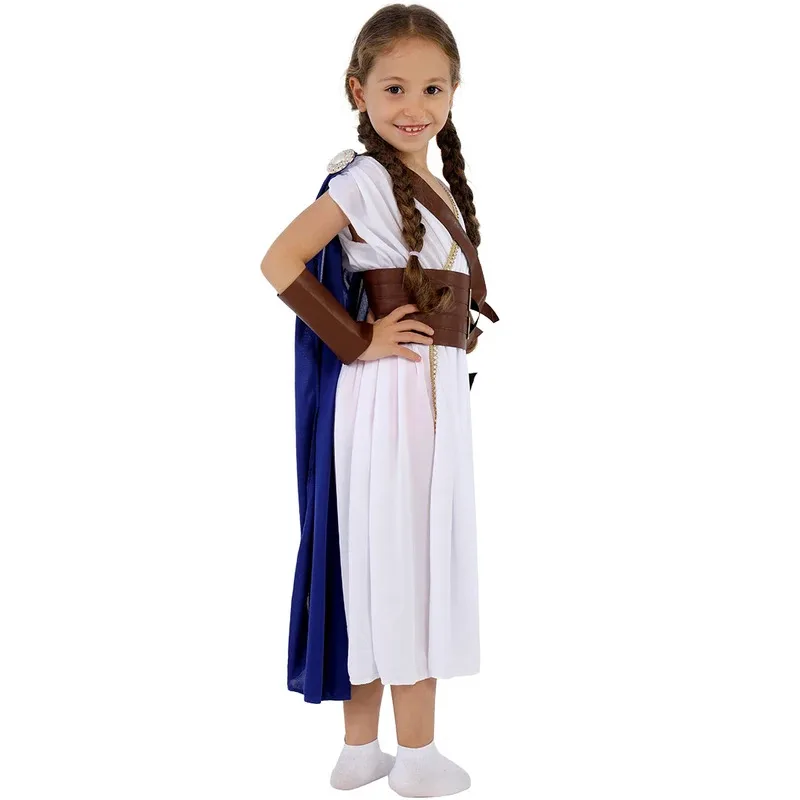 Umorden Greek Moon & Hunting Goddess Artemis Cosplay Costume Girls Child Kids Purim Book Week Halloween Fancy Dress