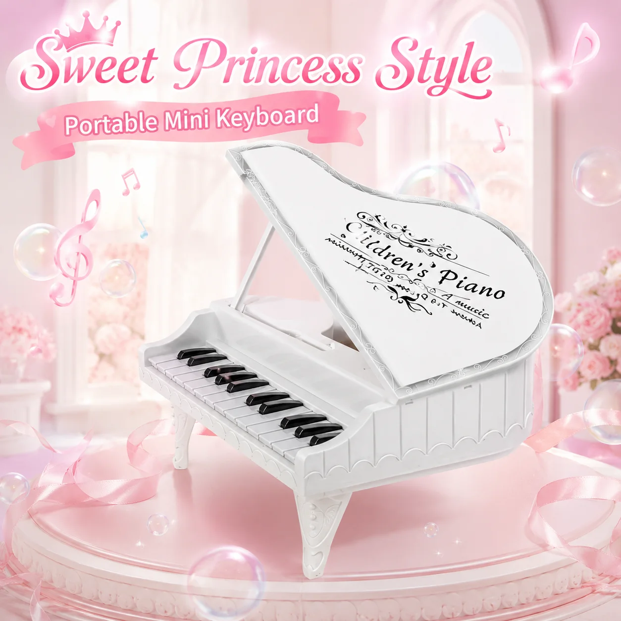 Portable Mini Electronic Piano Toy Kids Early Learning Musical Instrument Cute Keyboard Home Decor Educational Toy