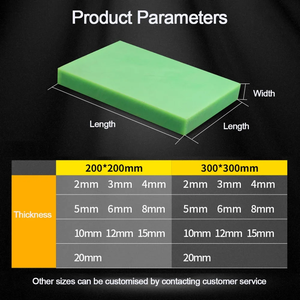 Colours Polyethylene Sheet 2/3/4/5/6/8/10/12-40mm Plastic Board High Temperature PE/UPE/HDPE Plate DIY