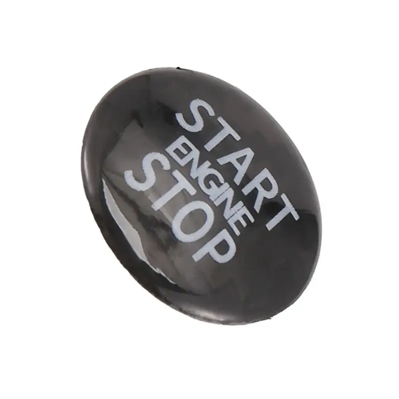 A73Q-Carbon Fiber Engine Start Stop Button Interior Trim Cover Sticker For Mini Cooper R55 R56 R57 R58 R59 R60 R61