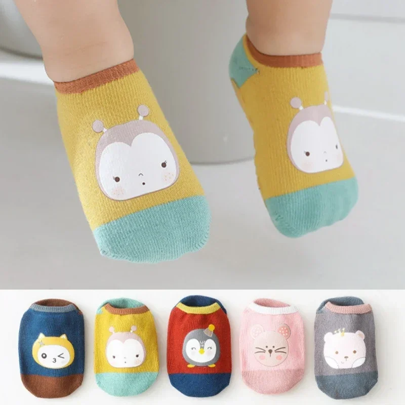 Children Ankle Socks Boys Girls Trampoline Socks Cotton Soft Baby Comfortable Boat Sock Kids Floor Sport Clothing Accessories