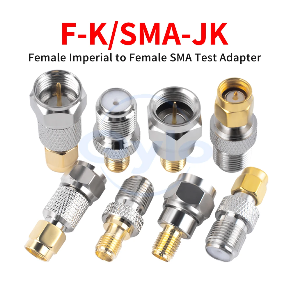 

F-type male to female to SMA male to female adapter F-type to SMA antenna signal amplifier test adapter (1 pcs)